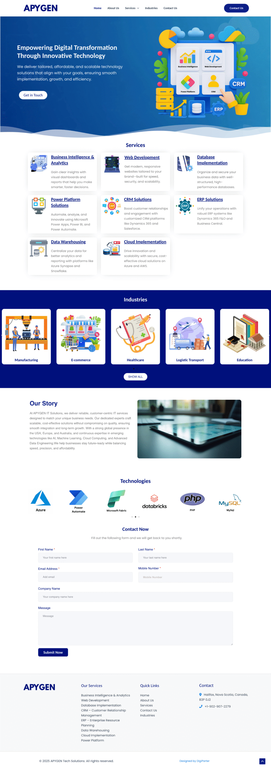 Website Development Showcase