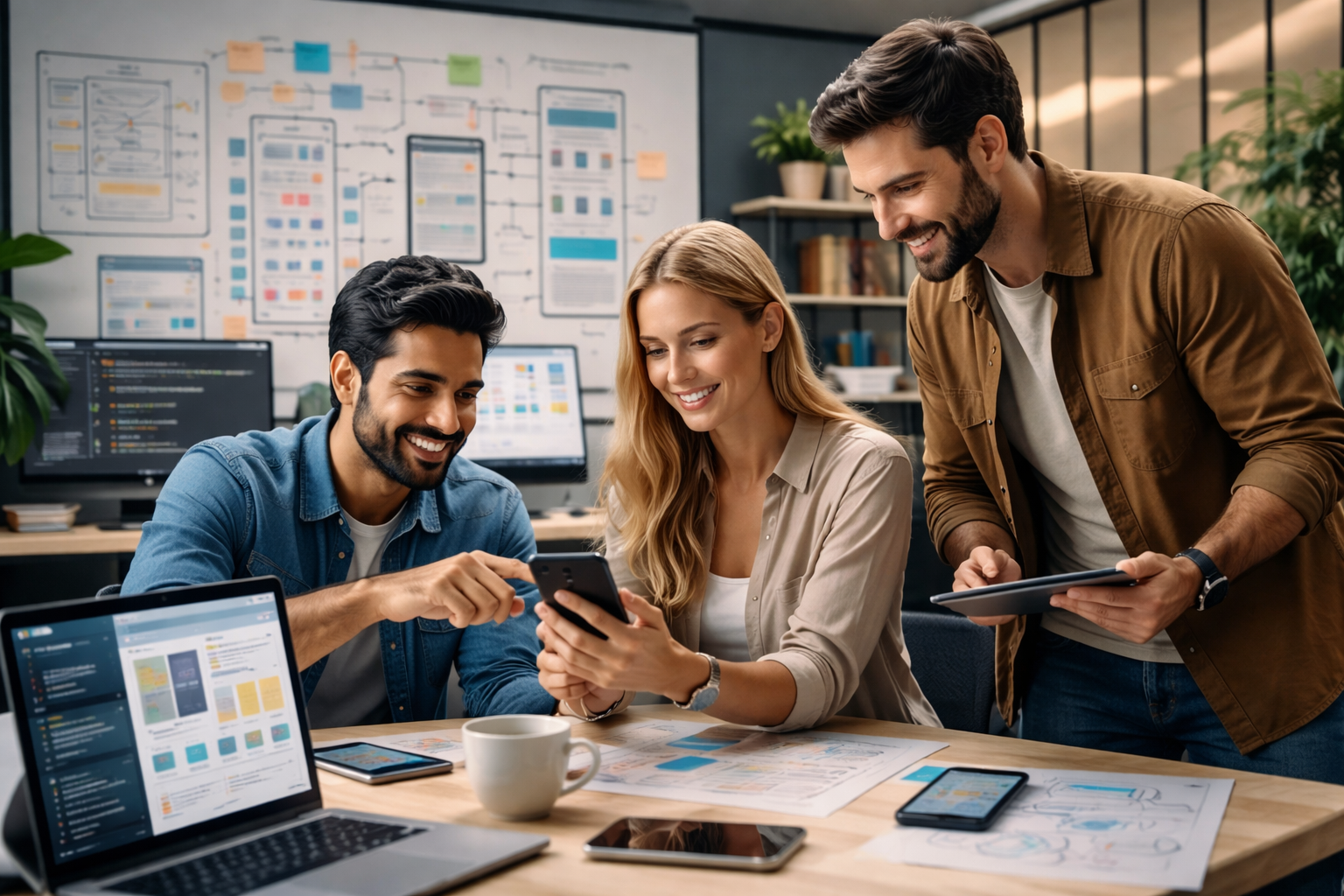 Mobile app development strategy and UI UX