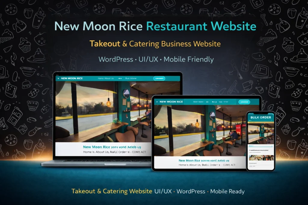 New Moonrice Restaurant WordPress Site